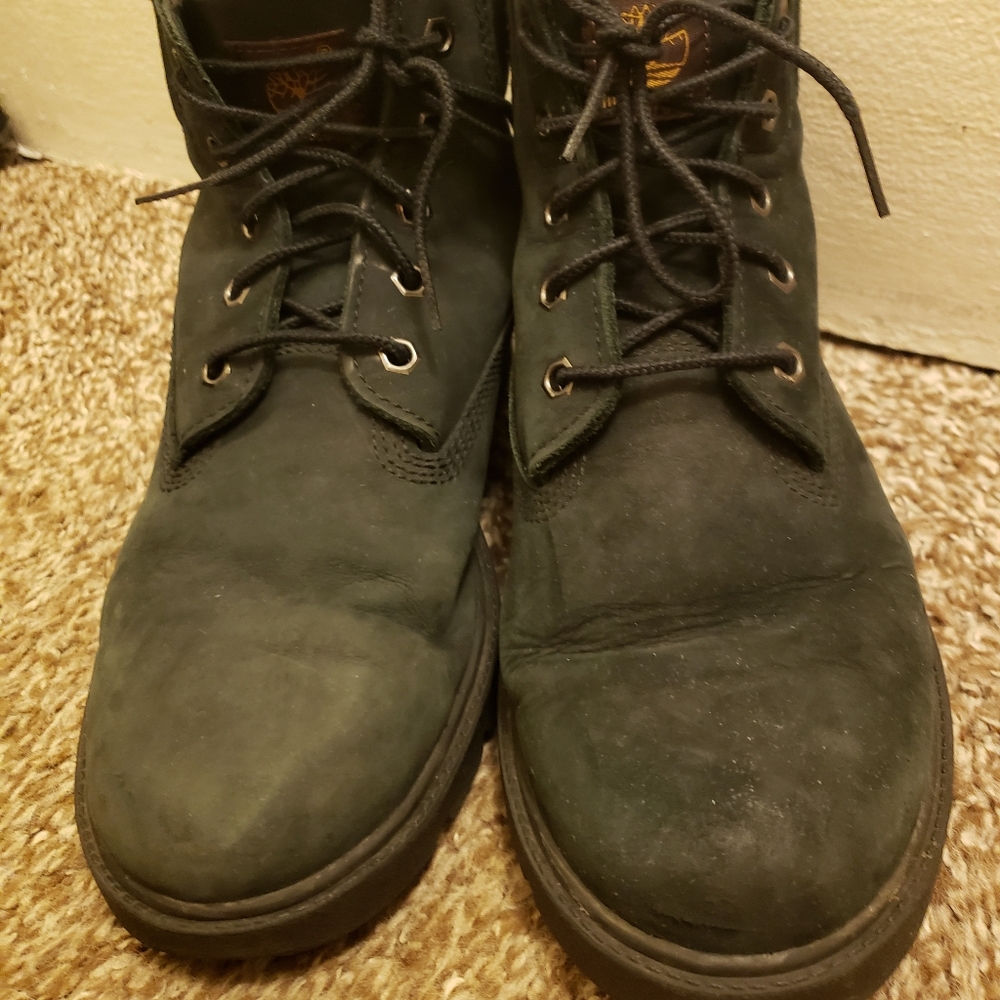 Black Timberlands Boys Big Kids Size 5 Women’s 6.5